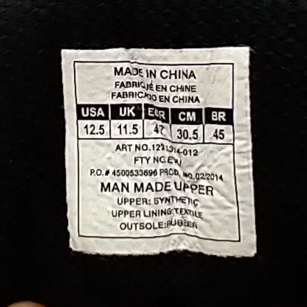 Under Armour Men's 12.5 Black Sneakers New MSRP $100